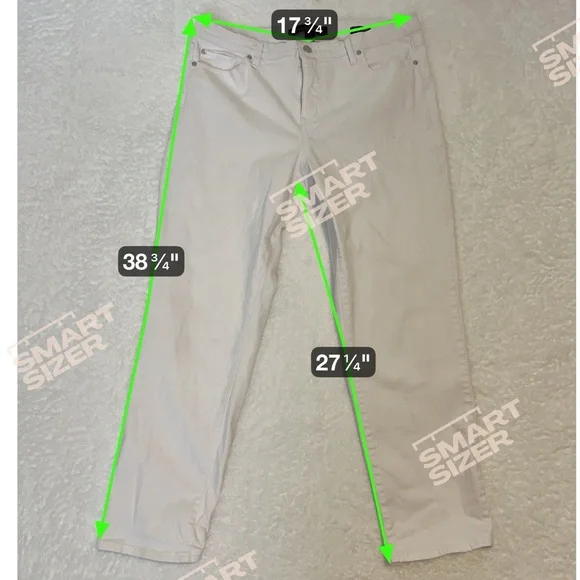 Gloria Vanderbilt Women's White Bootcut Boyfriend Jeans Size‎ 12 - Picture 6 of 6